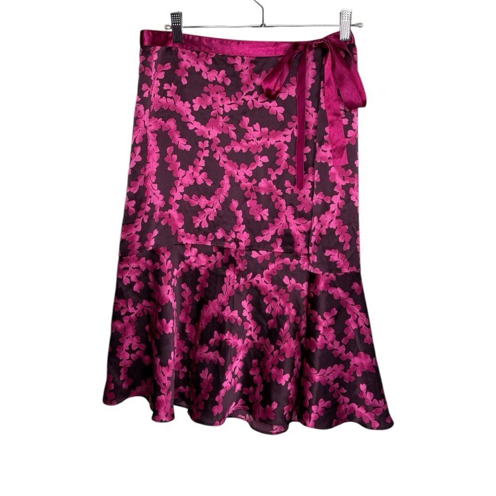 New York & Company Skirt Women's Size 12 Fit & Flare Silk Floral